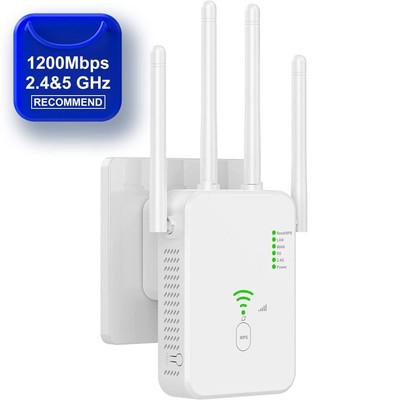 1200Mbps WLAN Repeater Router Range Wifi Verstärker Signal Access Point Booster