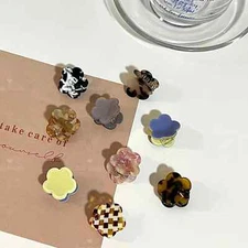 Mini Flower Hair Clips Tiny Claw Clips for Thin Hair (3PCS PER ORDER) (2.5CM)