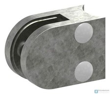 Zacisk do szkła cynkowego surowego mod. 30, 50x40x26mm, przyłącze: 33,7mm | STEINBACHER©