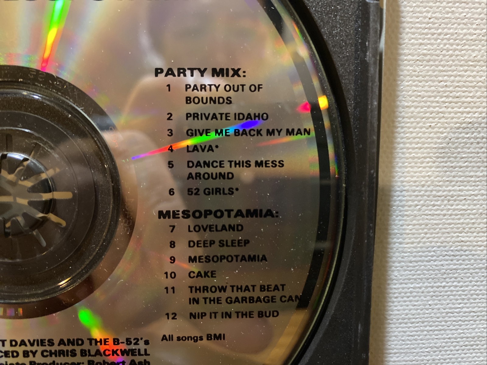 THE B52's PARTY MIX MESOPOTAMIA CD! 1990 WARNER BROS/REPRISE! NEAR