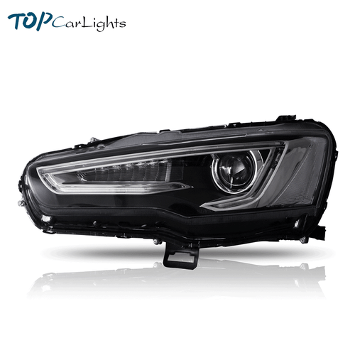 VLAND 2xLED Projector Headlights For 2008-2017 Mitsubishi Lancer W/Sequential - Picture 2 of 15
