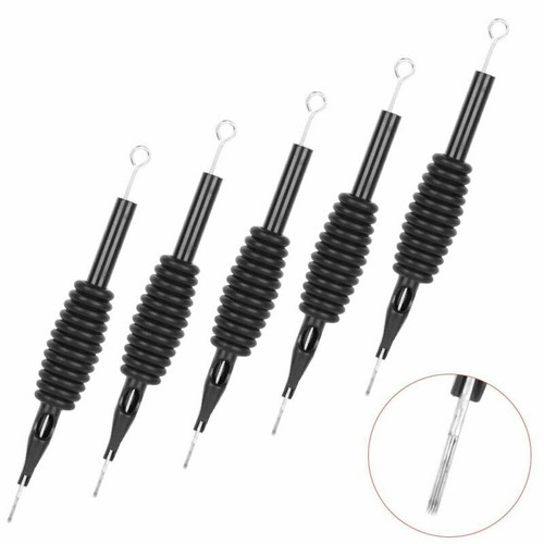 5-50 Stck. Tattoo Nadel und Schlauch mit 3/4 Griff und Spitze Standard Kegel - Bild 42 von 74