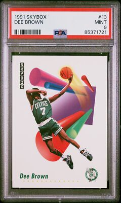 1991 SKYBOX #13 DEE BROWN PSA 9