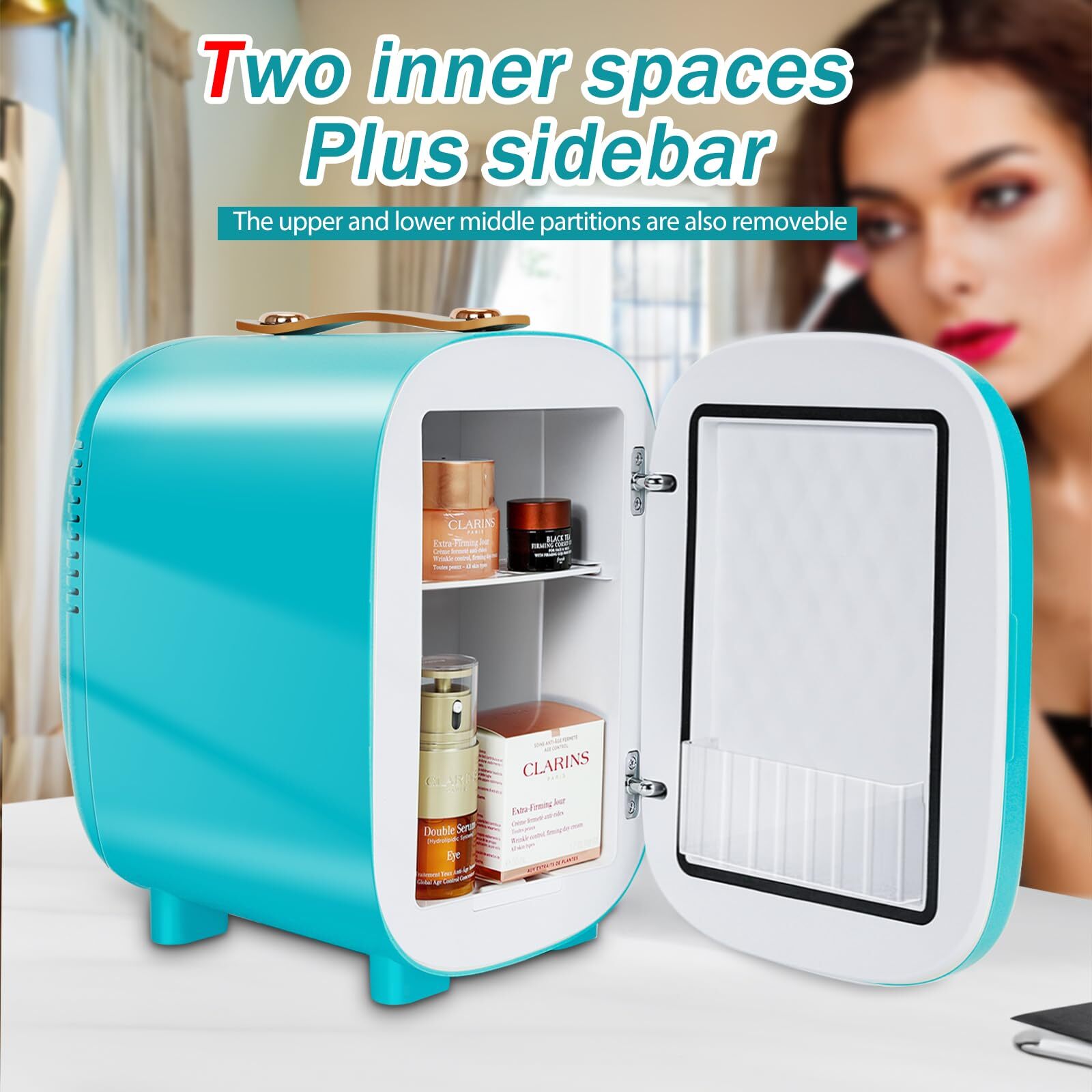 Portable Thermoelectric 4l/6 Can Ac/dc Cooler For Bedroom,ca