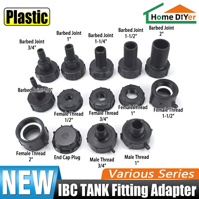 #ad IBC TANK Fitting Adapter Hose Fitting Outlet Connection Water Tank Various Serie $391.29