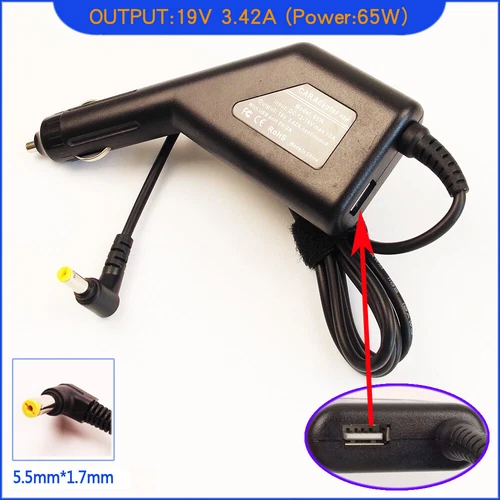 Car Charger Adapter For Acer Aspire 3820T-374G50NKS 4730-4730Z E5-574G-54Y2
