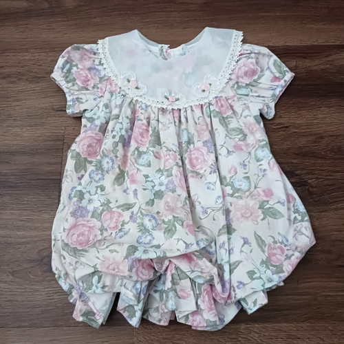 Vintage Rare Editions 80s 90s Floral Dress Size 24 months Cottagecore USA