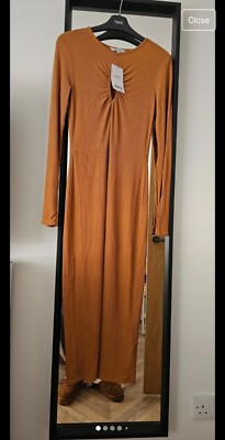 Next Autumnal Burnt Orange Rustic Size 8 Midi Dress Brand new with Tags | eBay UK Next Autumnal Burnt Orange Rustic Size 8 Midi Dress Brand new with Tags | eBay UK