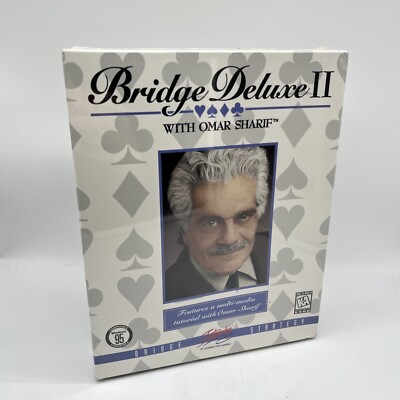 Brand New/sealed Bridge Deluxe II With Omar Sharif (PC, 1998)