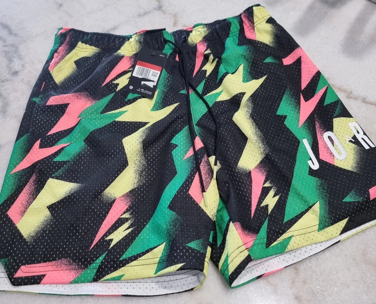 Nike Men s Jordan MJ Jumpman Air Mesh Nylon All Over Print Shorts Large NWT W64
