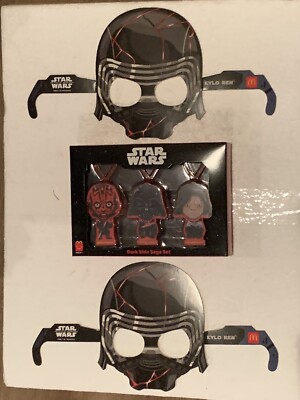 Star Wars Rise of Skywalker Dark Side Saga Set + 2 Kylo Ren Masken Disney