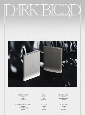 ENHYPEN Album DARK BLOOD ENGENE Random Ver. CD+32p Booklet+3p Card