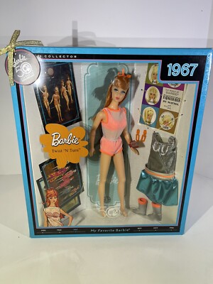 50th Ann My Favorite Barbie 1967 Twist  N Turn Barbie Reproduction NRFB N4976