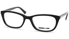 NEW Alexander McQueen MQ0114OP 001 Black EYEGLASSES GLASSES 51-18-140 B34mm