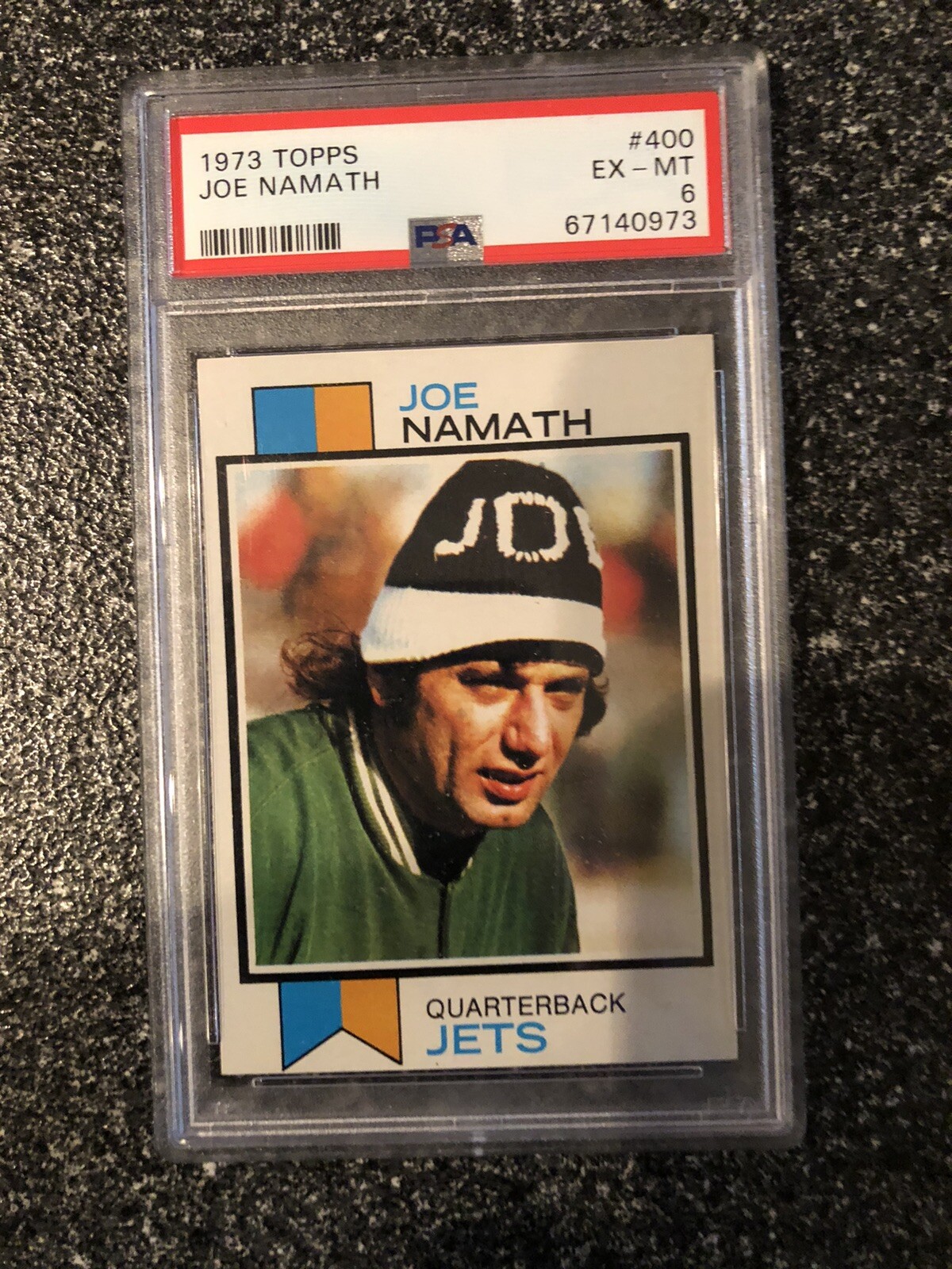 1973 Topps Football #400 Joe Namath PSA 6 EX-MT New York Jets