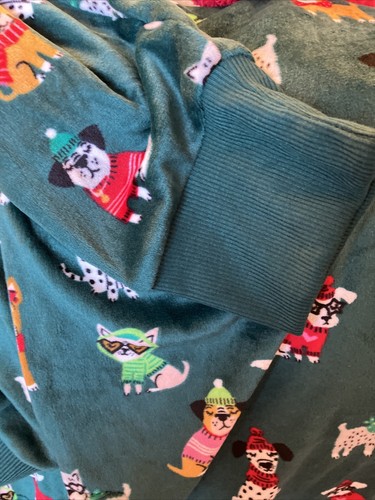 FRENCH BULLDOGS AND PUGS 3 PIECE LONGE/PAJAMA SET WOMEN - Picture 10 of 13