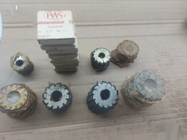 Modulfräser Zahnradfräser -Zahnformfräser Set M 0,95   20° N1-N8 - Bild 2 von 2