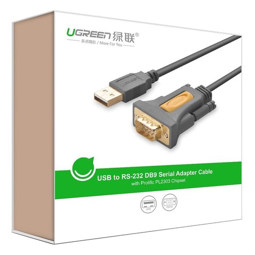 Adaptateur USB vers RS232 DB9 UGreen | 1m | Windows/Mac | PL2303 - Photo 4/7