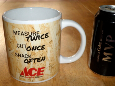 ACE HARDWARE" & "DOT'S HOMESTYLE PRETZELS", [JUMBO] Ceramic Coffee Cup,  VINTAGE | eBay