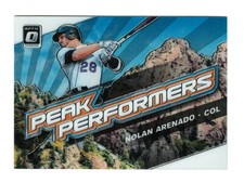 Nolan Arenado Insert 2019 Donruss Optic Peak Performers #16 Baseball Card