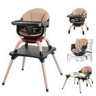 Baby High Chair, 7 in 1 Convertible High Chairs for Babies and Toddlers, Kids Le