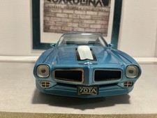 1:18 ERTL 1972 PONTIAC FIREBIRD TRANS AM BLUE ON BLUE [NO BOX]
