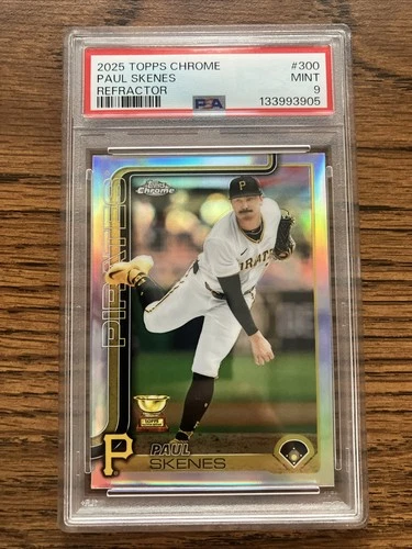 2025 Topps Chrome - Paul Skenes #300 Refractor PSA 9