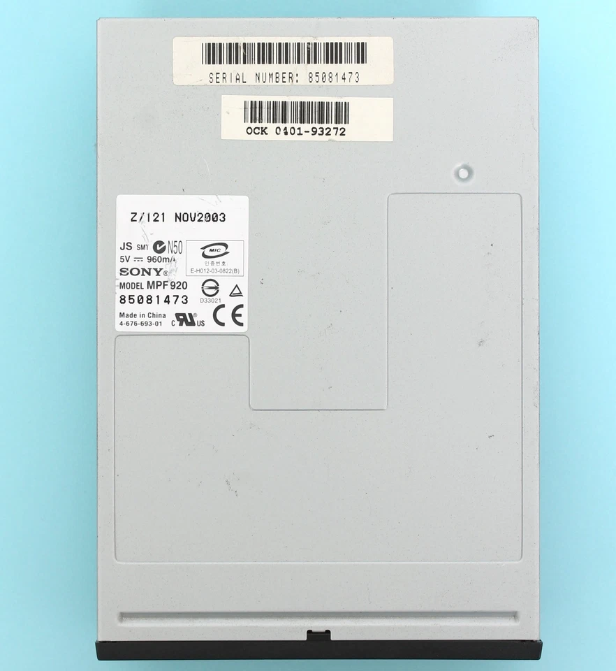 Sony MFP920 3.5” 1.44MB Floppy Disk Drive FDD Black *TESTED & WORKING* - Image 4 of 4