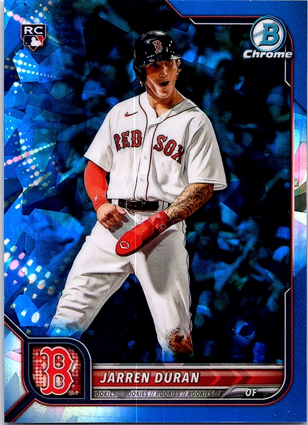 2022 Bowman Chrome Sapphire Edition #16 Jarren Duran
