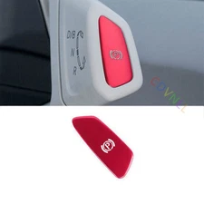 Automotive Electronic Handbrake Panel Trim Fit For VW ID.4 21-2023 Aluminum Red