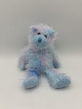TY Punkies Collection Plush Bear Pastel Blue Purple Fuzzy Twizzles 9  