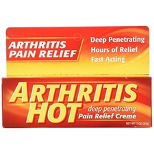 Arthritis Hot Penetrating Pain Relief Creme 3 oz., Fast Acting Creme With Mentho