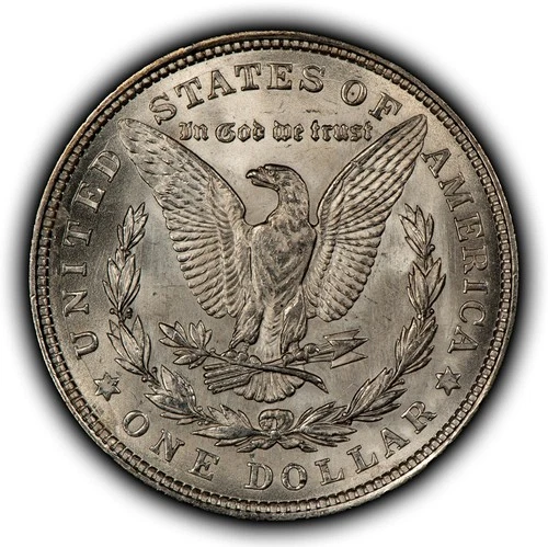 1921 $1 Morgan Silver Dollar - VAM-9B Dot Below Wing Doubled Stars - BU - D6547