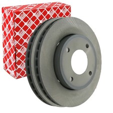 2X FEBI BREMSSCHEIBEN Ø256mm VORNE PASSEND FÜR MITSUBISHI COLT SMART FORFOUR
