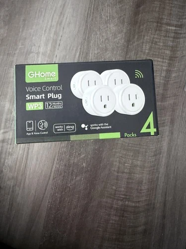 NEW Ghome Smart Voice Control Smart Plug WP3 White 4 Pack Alexa and Google Home