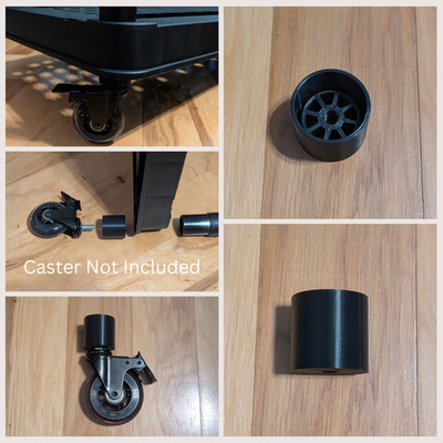Greenmade 5 Tier Utility Rack Compatible Wheel 3/8 Caster Stem Adapter
