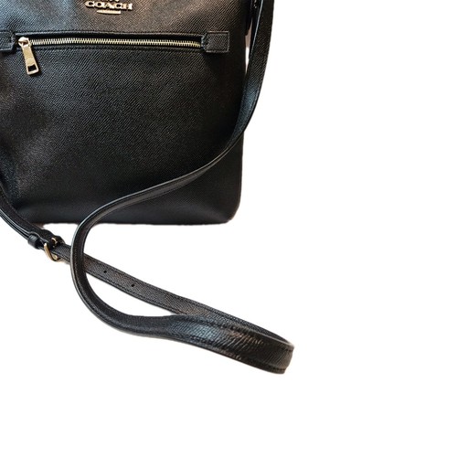 Coach Crossbody Rowan Fila Women's Purse Black Shoulder Bag C1556 EUC - Picture 6 of 19