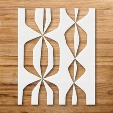 Abstract Symmetrical Pattern Design Stencil for Creative Projects - StencilAir