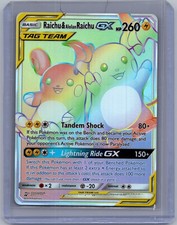 RAICHU & ALOLAN RAICHU GX 241/236 RAINBOW RARE UNIFIED MINDS POKEMON NM/M on eBay