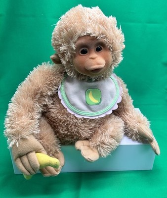 PAWPALZ Hiccup Lil  Monkey Chimp Plush Makes Sound Moves Head Burps HOSUNG 11 
