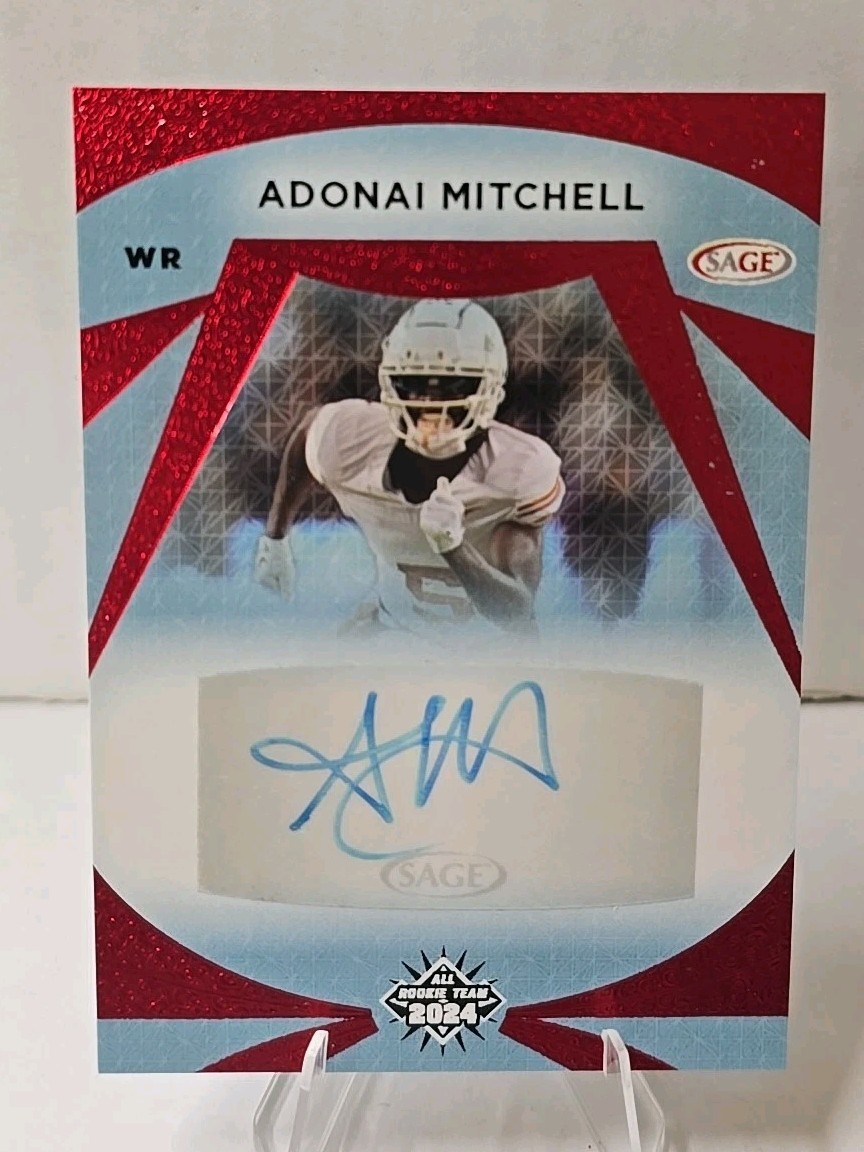 Adonai Mitchell Sage All Rookie Team Autographs #ARAM Red