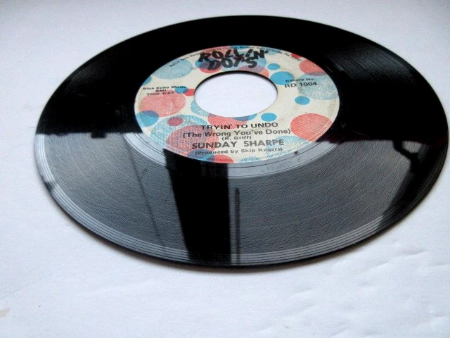 Country Bopper Sunday Sharpe Sheer Misery on Rollin' Dot's - VG+ 45 RPM RECORD - Image 3 of 3