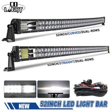 52 Zoll Gerade/Gebogene LED LightBar Fernscheinwerfer Zusatzscheinwerfer Offroad