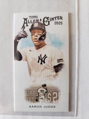 2025 Topps Allen & Ginter Aaron Judge 1889 N222 Mini #N222-2 Yankees