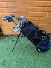 Nice Set Of Golf Clubs Including Nike With Wilson Stand Bag