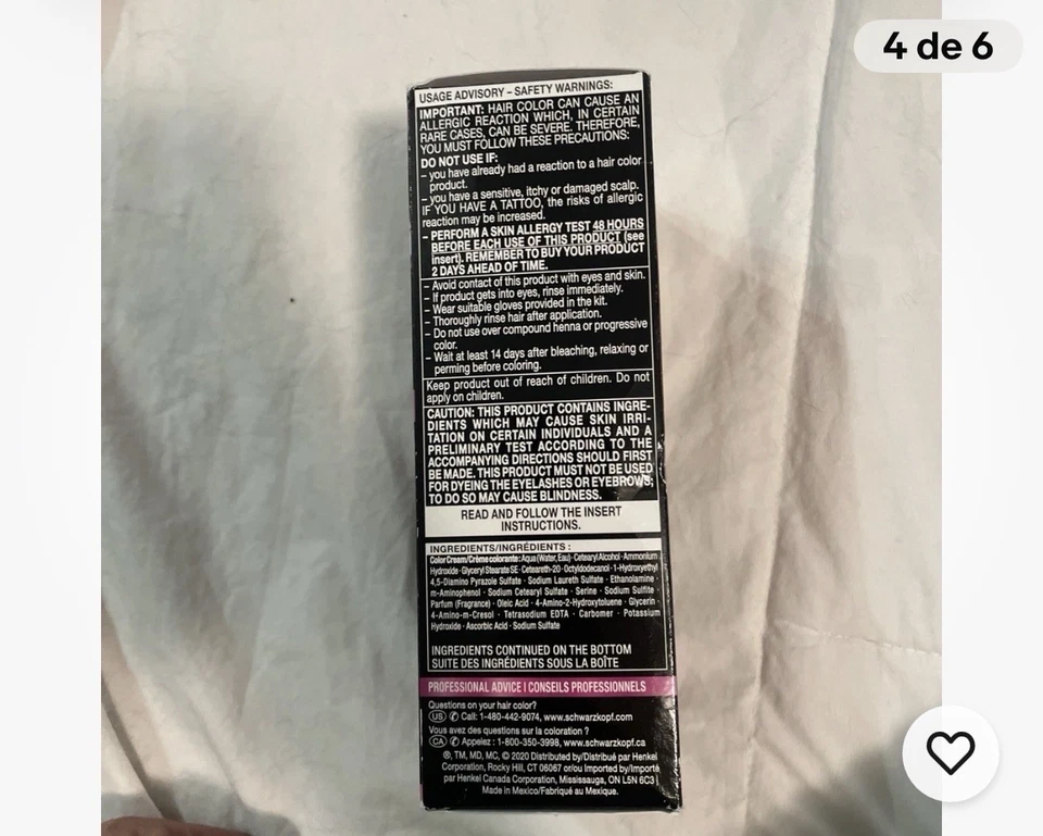 Color de pelo Schwarzkopf Color Ultime, 5,29 rojo vintage, 1 aplicación - permanente Foto 4 de 4