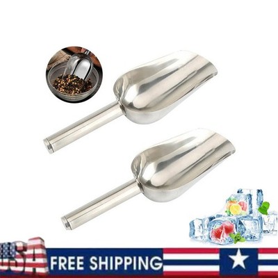 Stainless Steel Scoop Bar Ice Candy Dry Goods Popcorn Commercial Scooper 12oz