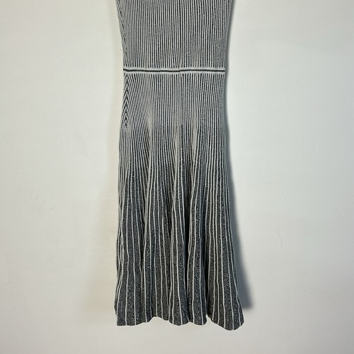 Theory Novelty Marl Striped Flare Dress - Picture 6 of 7