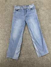 We The Free Free People Regular High Rise Jeans Denim Raw Hem Womens Sz 25