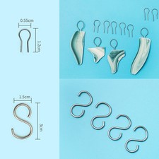 High Temperature Nichrome Wire Jump Rings R-Shaped Ceramic Hanging Hook Durable